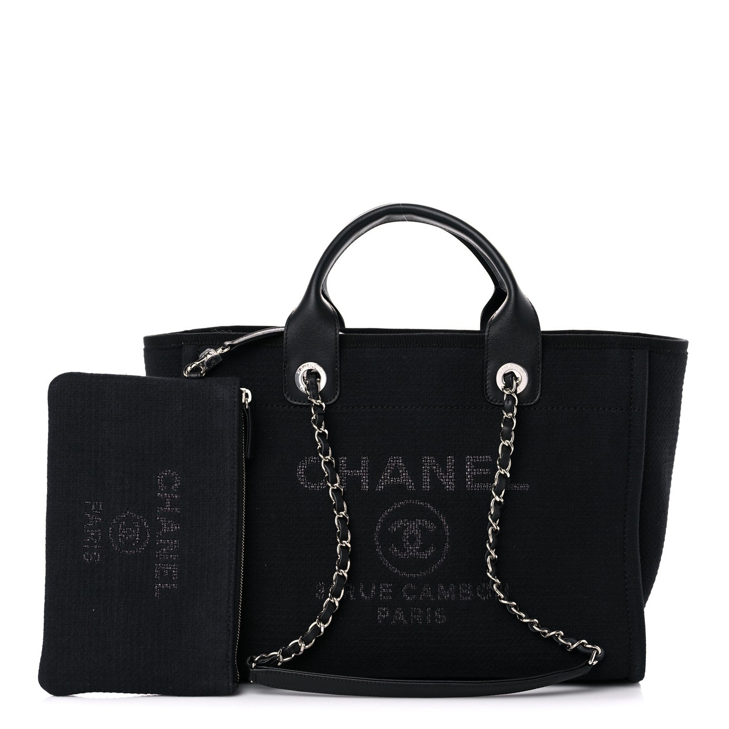 Mixed Fibers Small Deauville Tote Black