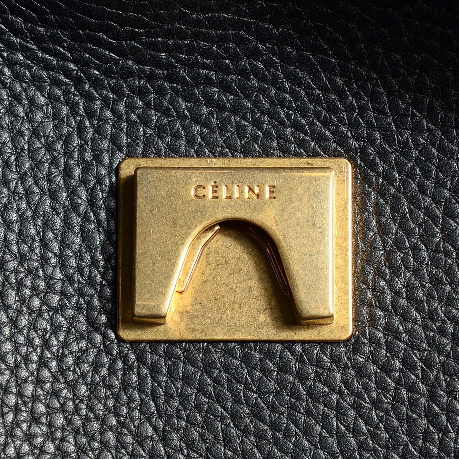 Celine Drummed Calfskin Small Belt Bag Black 9 of 9