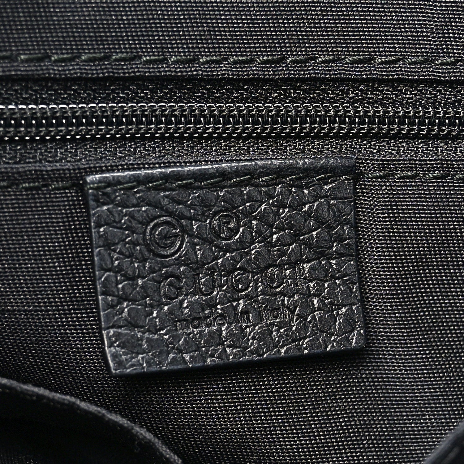 Gucci Nylon Monogram Medium GG Charm Dome Satchel Black 6 of 10