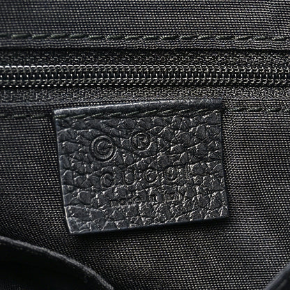 Gucci Nylon Monogram Medium GG Charm Dome Satchel Black 6 of 10