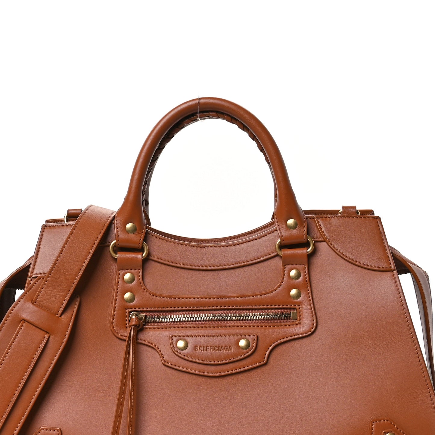 Smooth Calfskin Neo Classic Gold Hardware City Camel