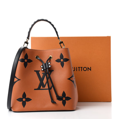Louis Vuitton Empreinte Monogram Giant Crafty Neonoe MM Caramel Black 11 of 11