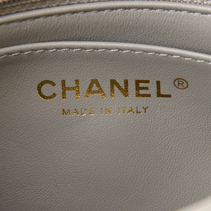 Chanel Lambskin Quilted Mini Pearl Crush Flap Light Grey 6 of 10