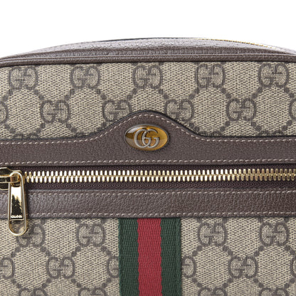 Gucci GG Supreme Monogram Web Small Ophidia Belt Bag 95 38 Dark Brown 8 of 11