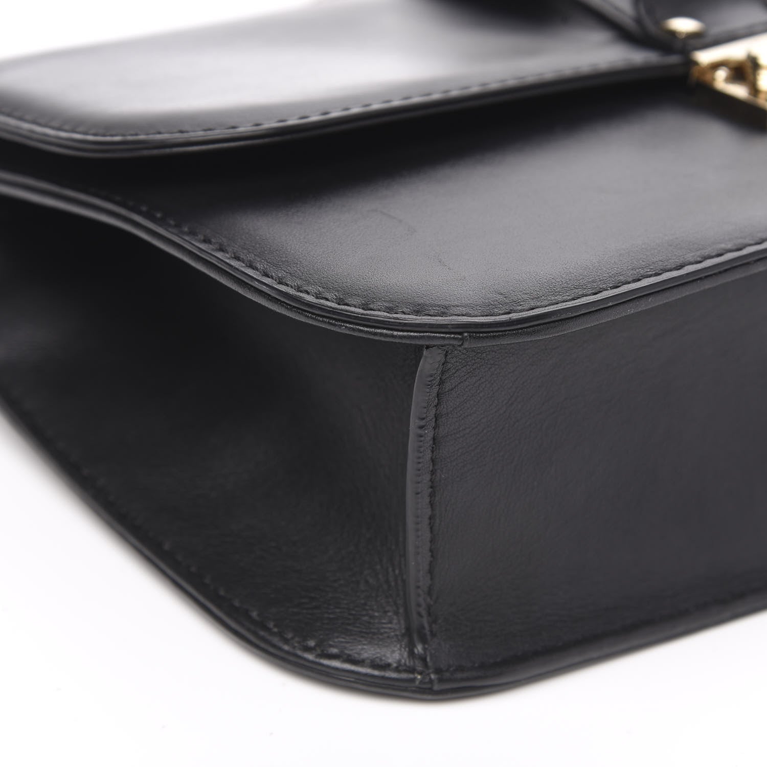 Valentino Garavani Vitello Medium Glam Lock Rockstud Flap Black 7 of 9