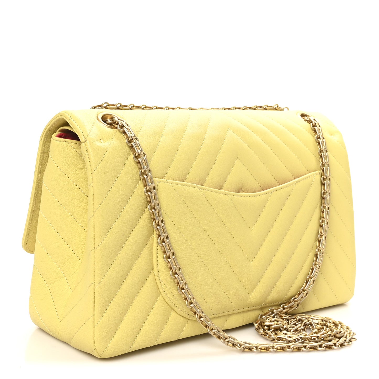 Sheepskin Chevron Quilted 2.55 Reissue 226 Flap Yellow