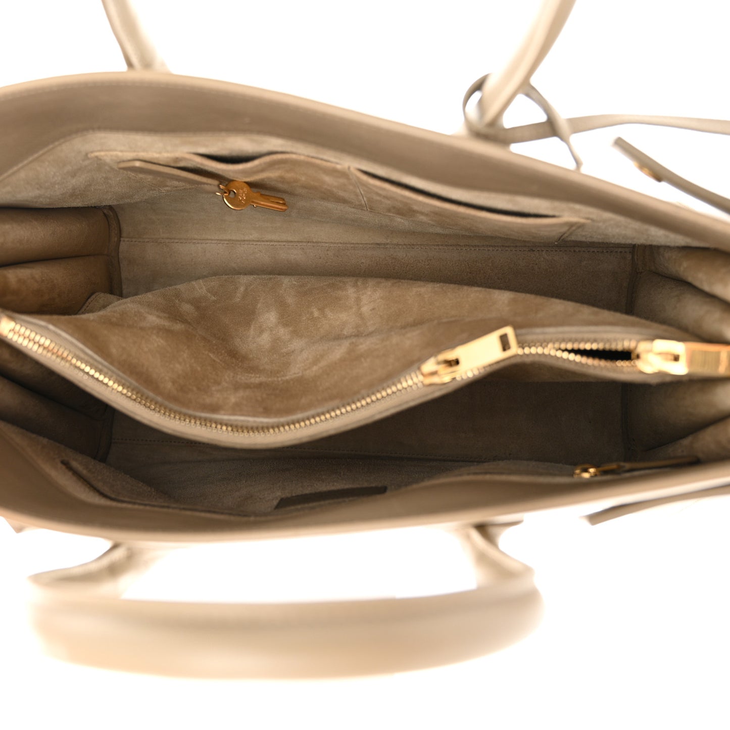 Calfskin Large Sac de Jour Carryall Beige