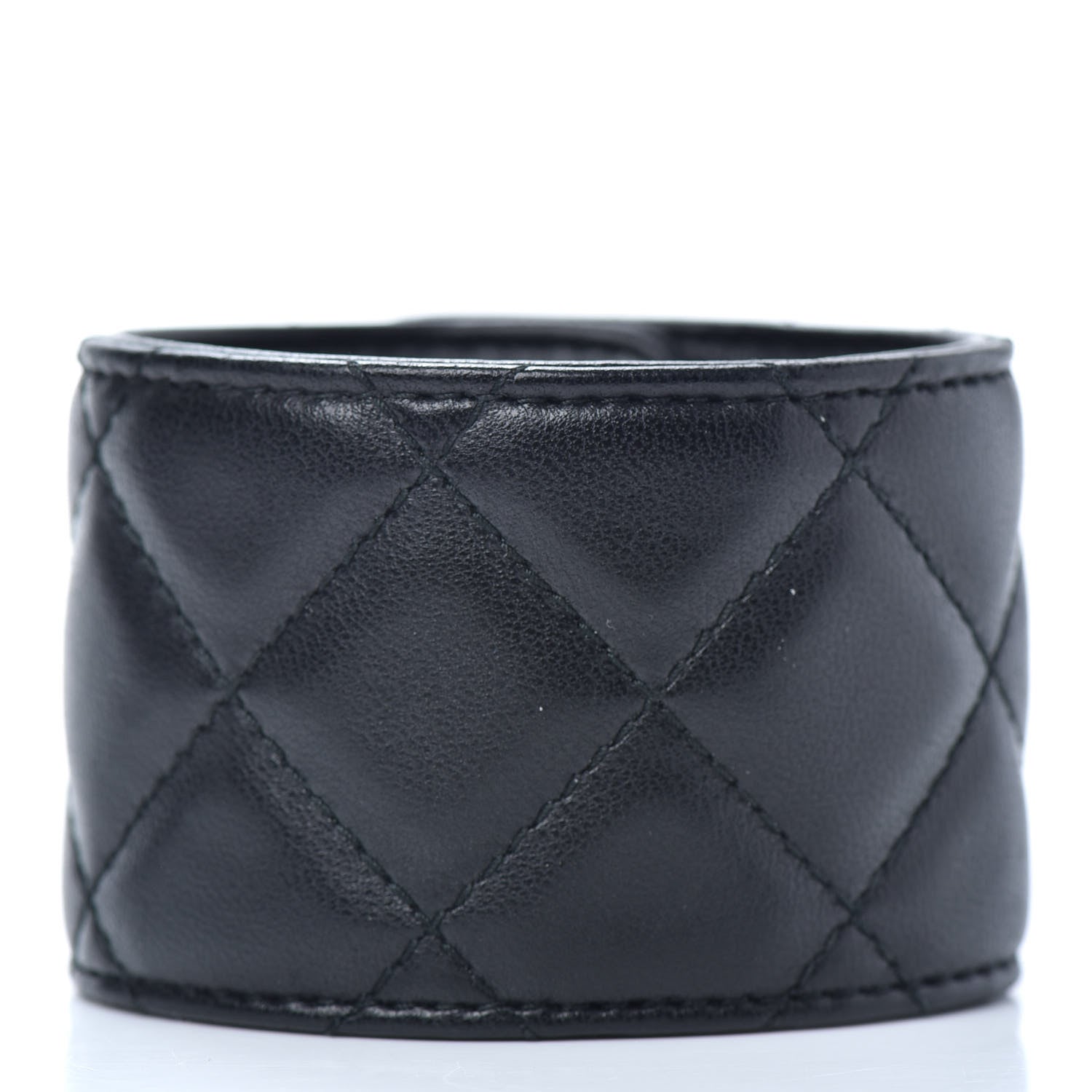 Chanel Lambskin Quilted CC Turnlock Cuff L Black 3 of 5