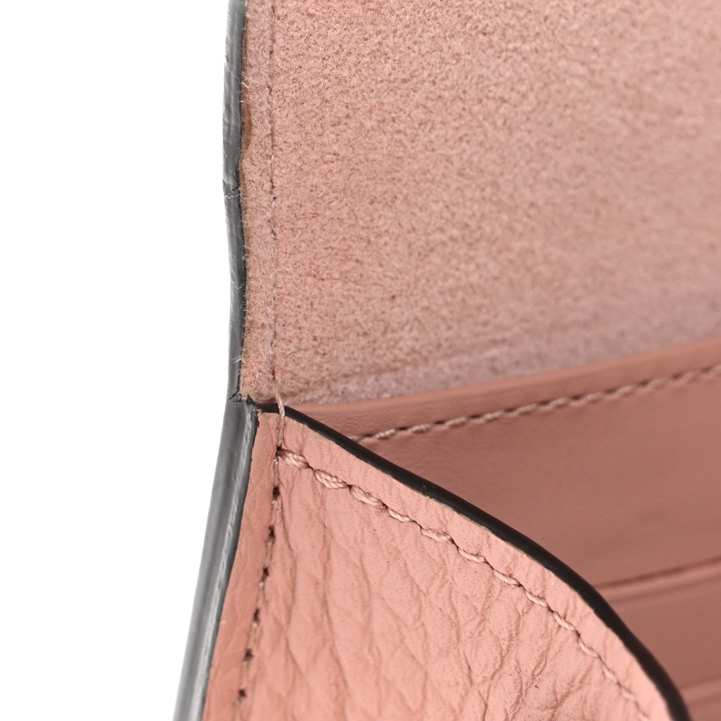Damier Ebene Croisette Chain Wallet Magnolia