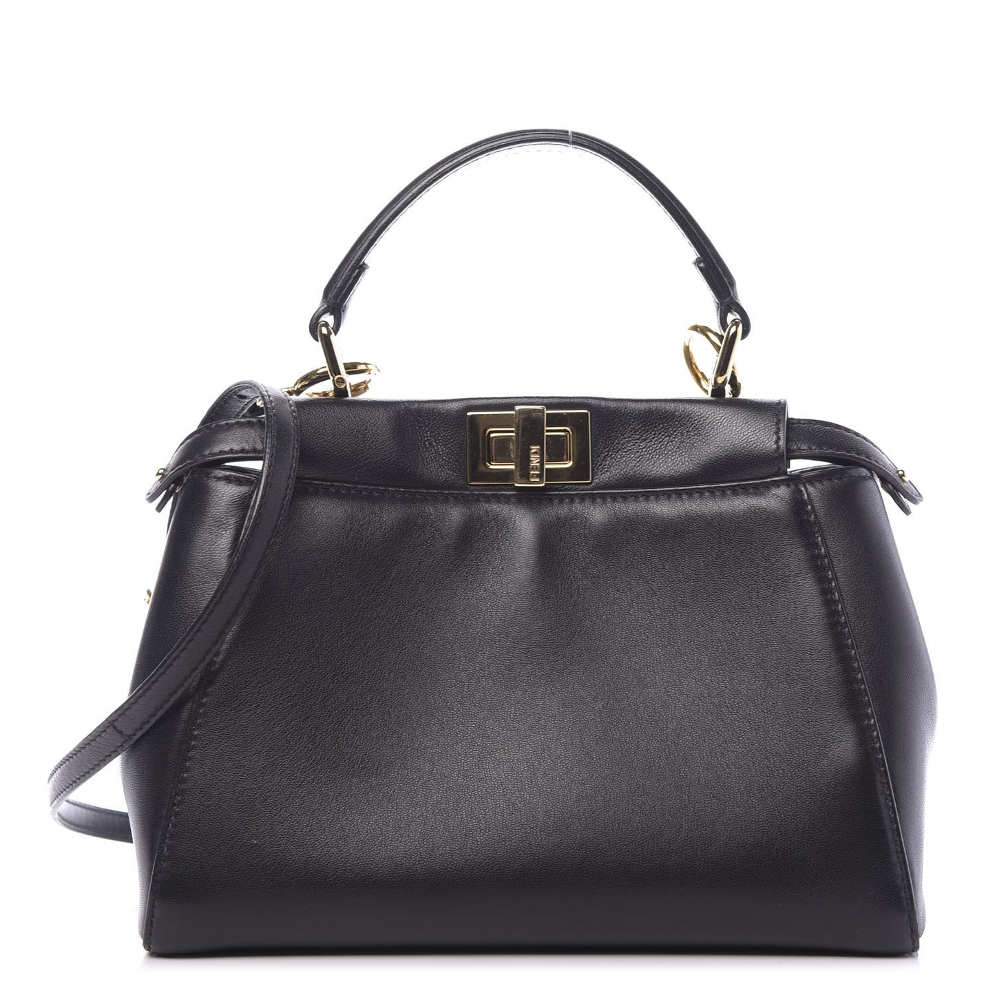Nappa Mini Peekaboo Iconic Satchel Black