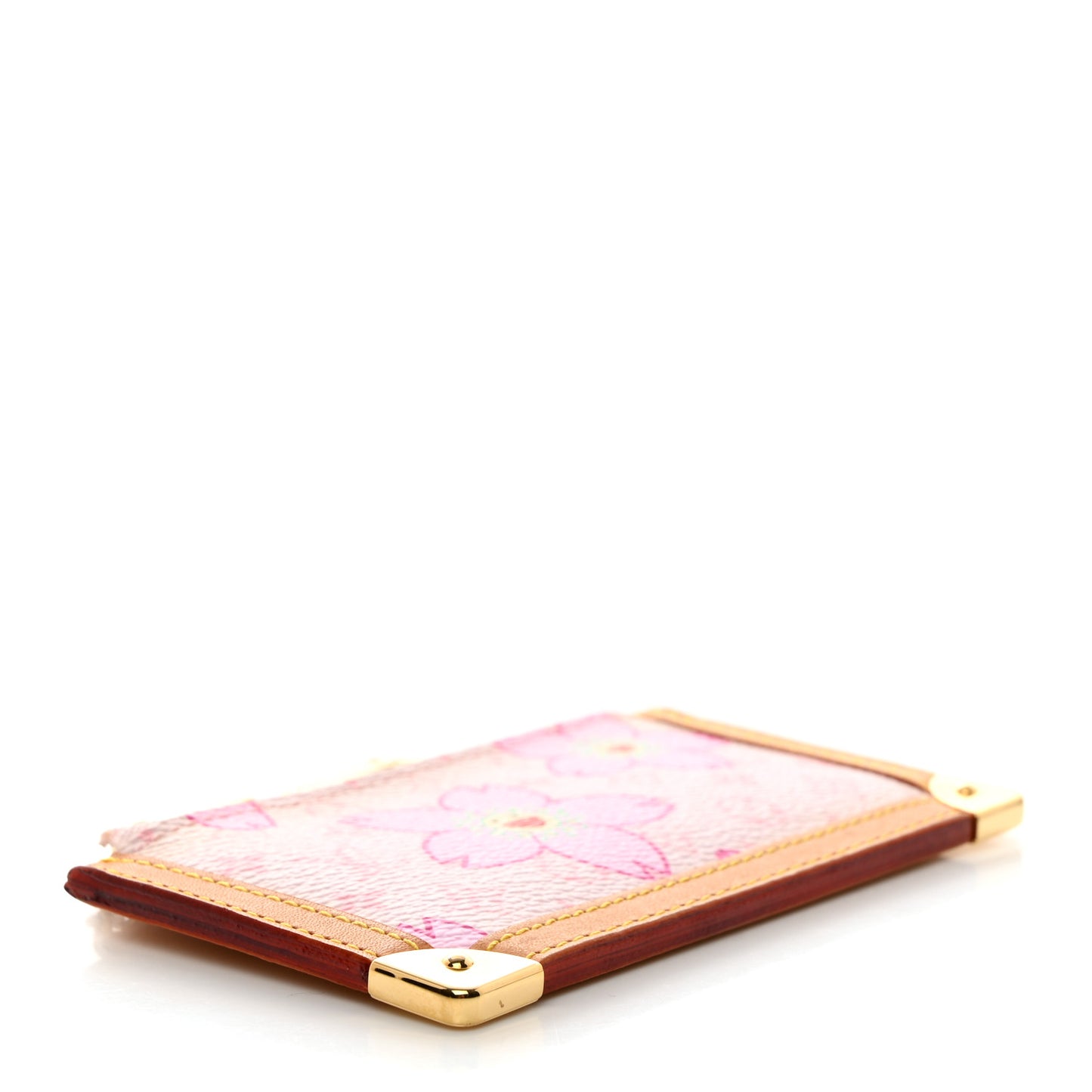Monogram Cherry Blossom Key Pouch Pink
