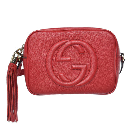 Gucci Pebbled Calfskin Small Soho Disco Bag Tabasco Red 1 of 11