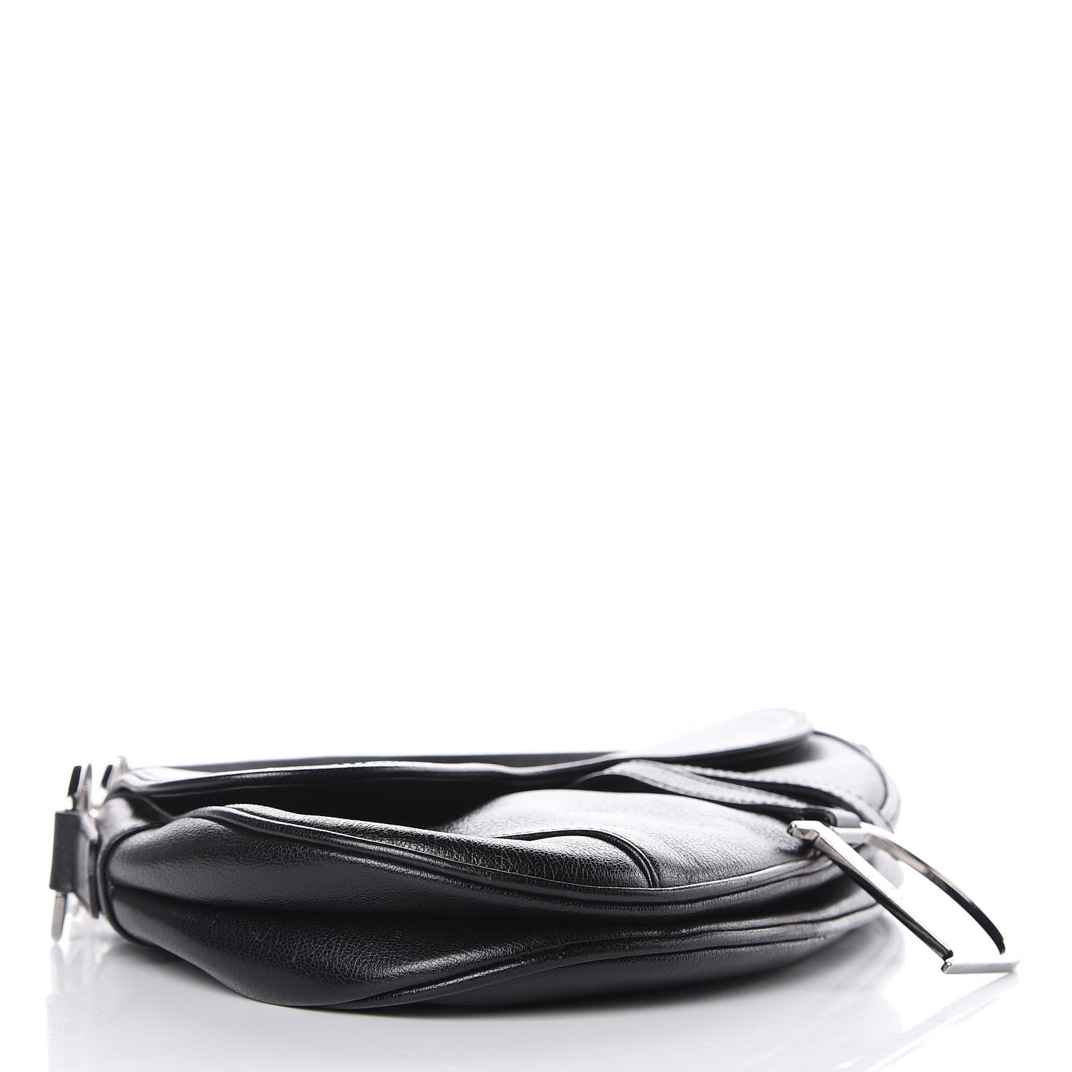 Christian Dior Calfskin Saddle Bag Black 4 of 8