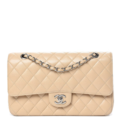 Chanel Caviar Quilted Medium Double Flap Beige 1 of 16