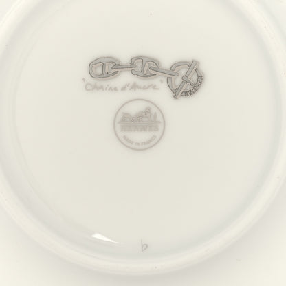 Hermes Porcelain Platinum Chaine d'Ancre Tea Cup and Saucer Set of 2 10 of 11