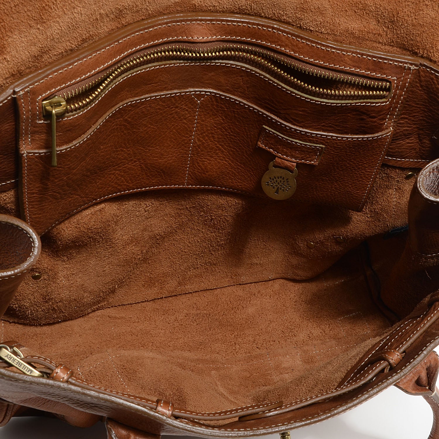 Mulberry Grained Calfskin Tooled Darwin Bayswater Oak 7 of 15