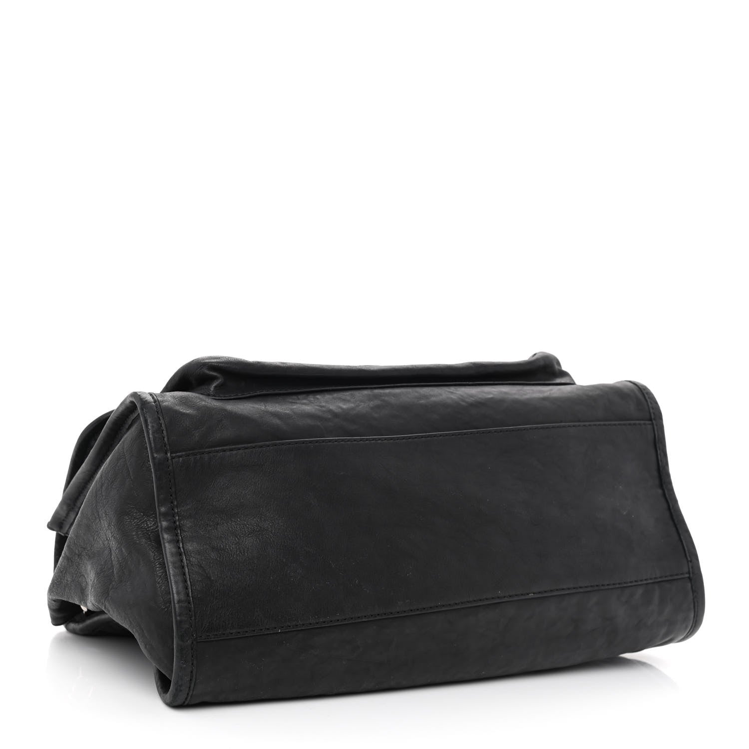 Chanel Washed Lambskin Accordion Flap Black 4 of 10