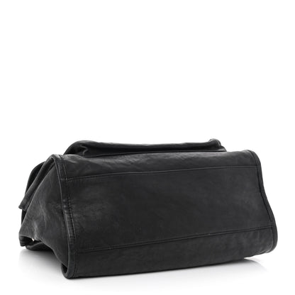 Chanel Washed Lambskin Accordion Flap Black 4 of 10