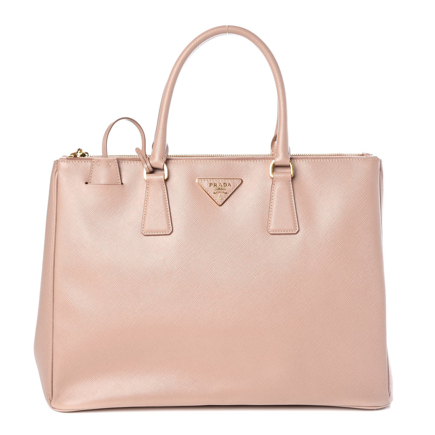 Saffiano Medium Galleria Double Zip Tote Cammeo