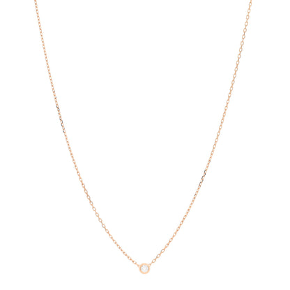 Cartier 18K Pink Gold Diamond SM D'Amour Pendant Necklace 1 of 5