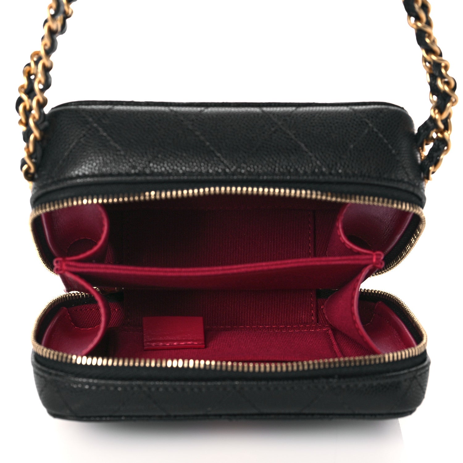 Chanel Caviar Quilted Twist Your Buttons Clutch With Chain Black 4 of 9