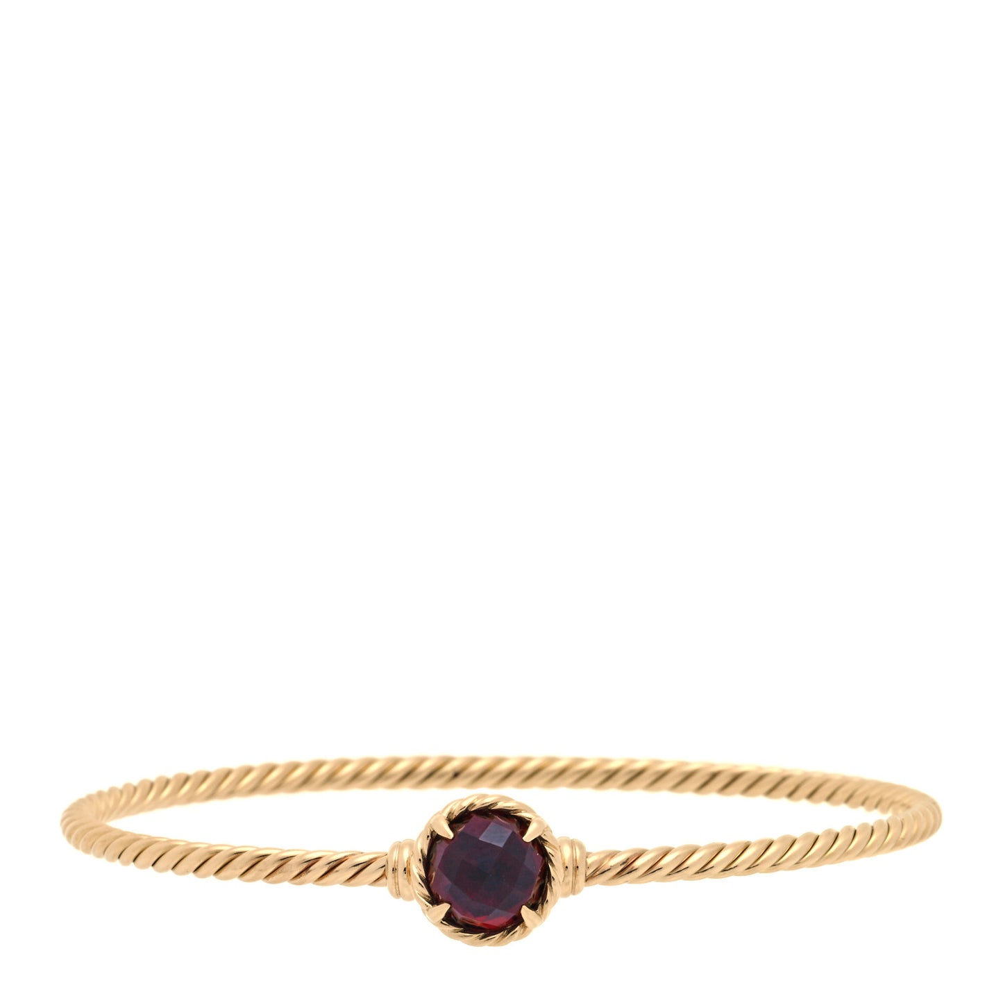 18K Yellow Gold Garnet Chatelaine Bracelet