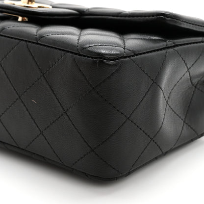 Chanel Lambskin Quilted Mini Rectangular Flap Black 10 of 13