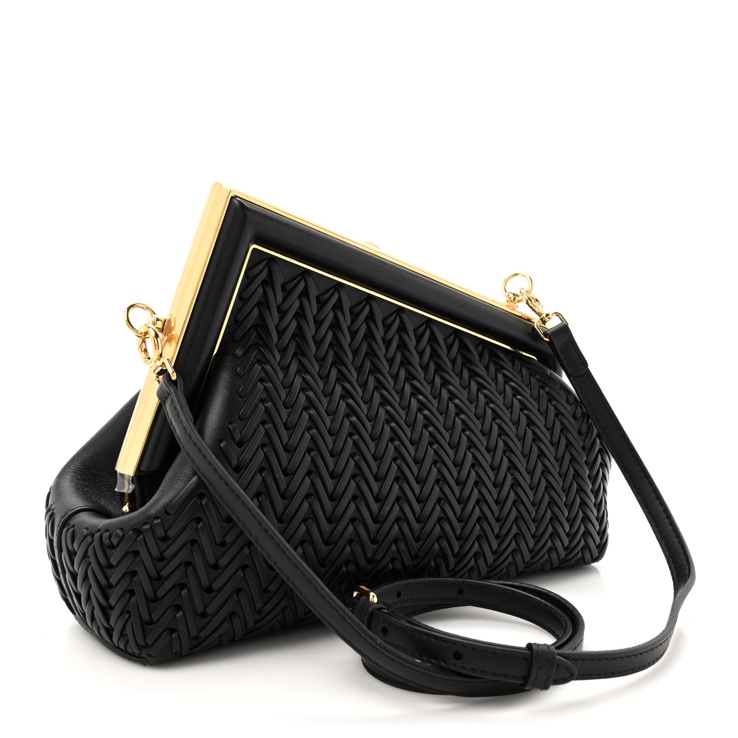 FENDI ショルダーバッグ Fendi x Versace Baroque Print Leather Fendace Sunshine Mini