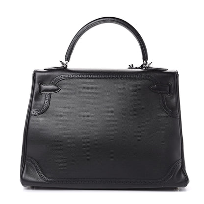 Hermes Swift Grain d'H Ghillies Kelly 32 Black 5 of 36