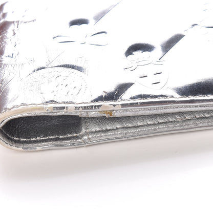 Chanel Metallic Patent Lucky Symbols Agenda Cover Silver 16 of 21