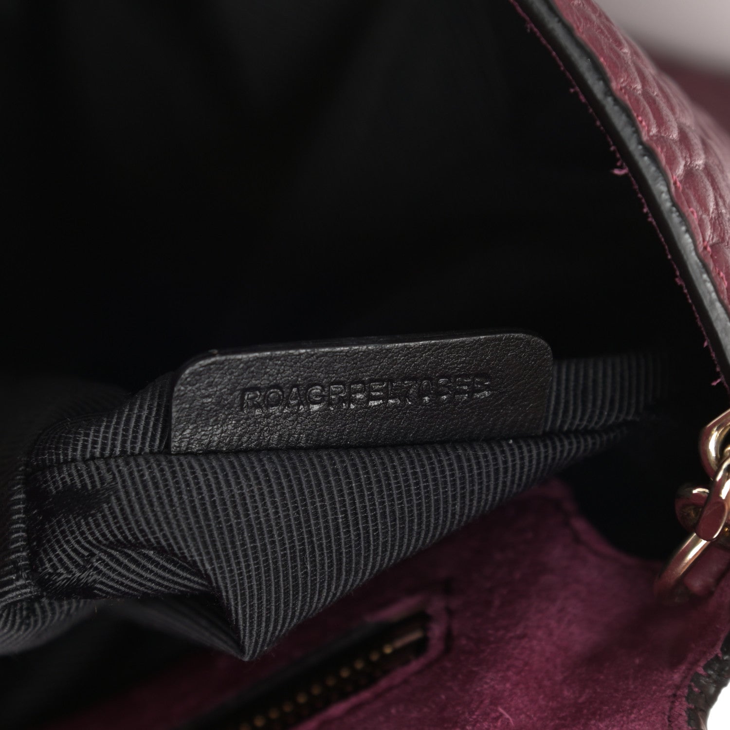 Burberry Signature Grain Medium Mildenhall Crossbody Bag Dark Plum 8 of 12