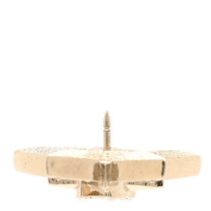 Chanel Crystal CC Star Brooch Gold 4 of 5
