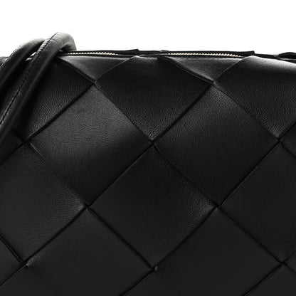 Bottega Veneta Lambskin Maxi Intrecciato Small Cassette Camera Bag Black 7 of 9