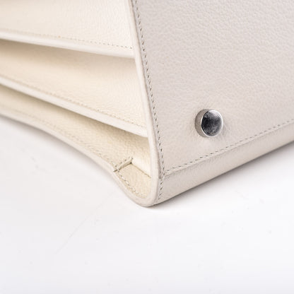 Saint Laurent Grained Calfskin Small Sac De Jour Dove White 13 of 17