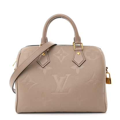 Louis Vuitton Empreinte Monogram Giant Speedy Bandouliere 25 Tourterelle 1 of 9