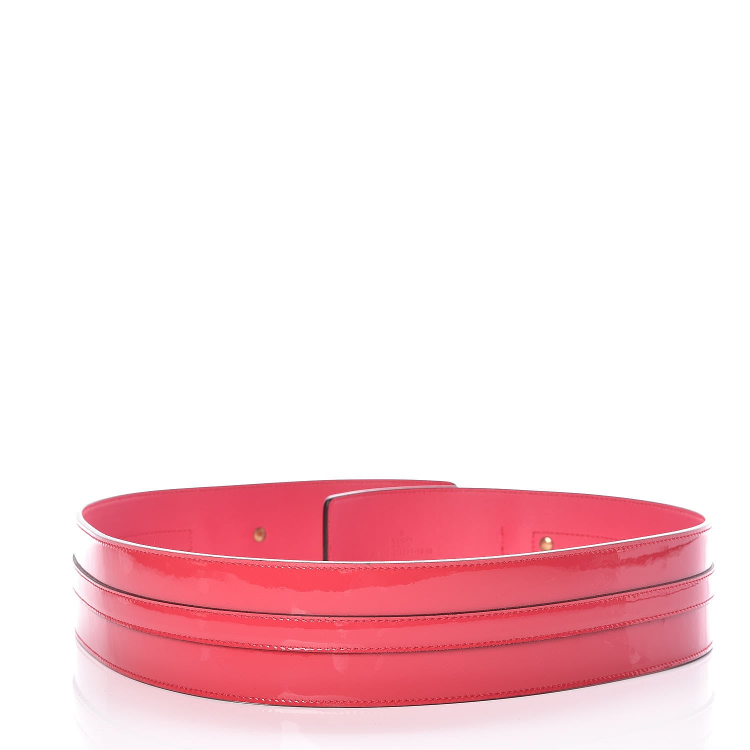 Gucci Patent Bright Bit Wide Belt 95 38 Shocking Pink 3 of 4