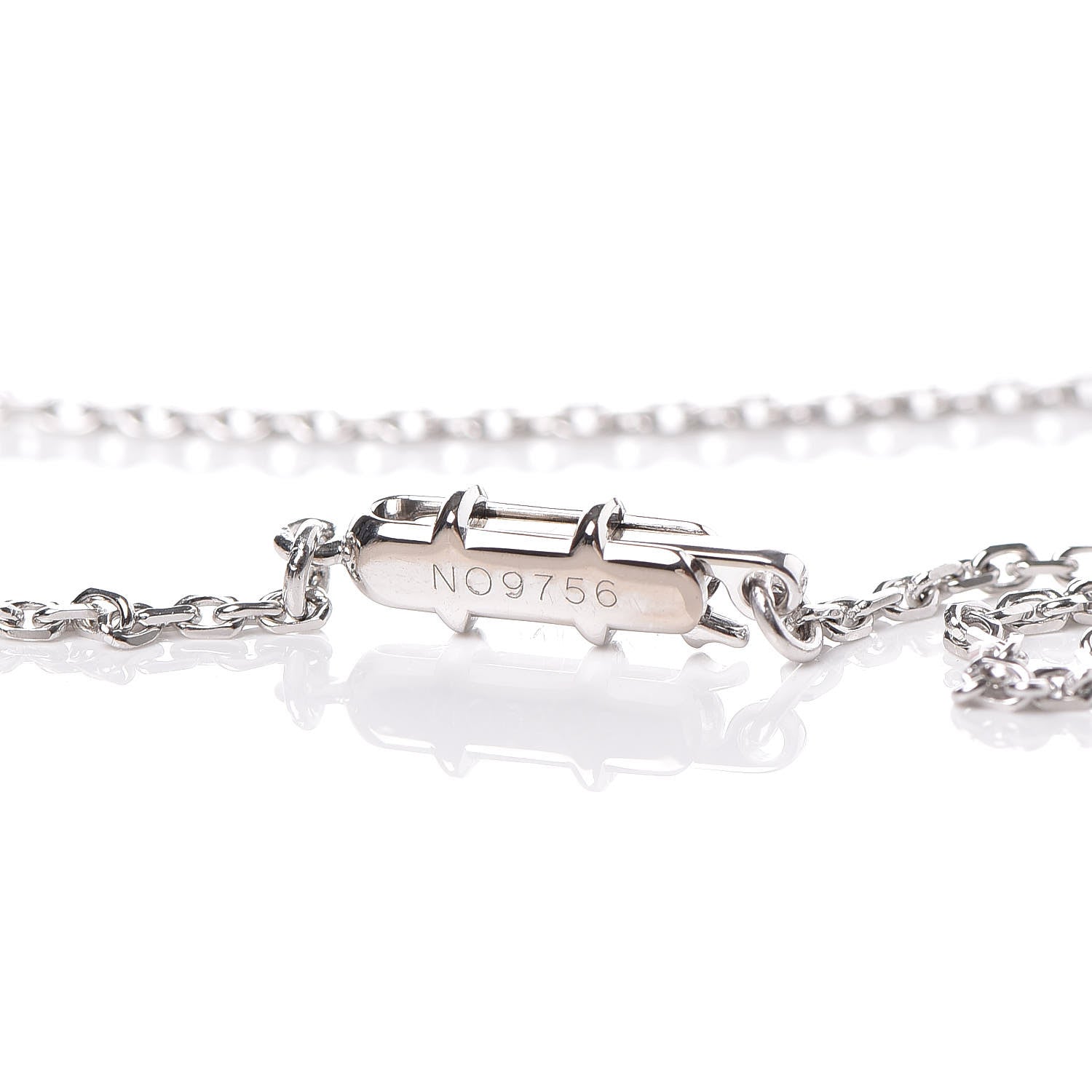 Cartier 18K White Gold Diamond Small Hearts and Symbols Pendant Necklace 5 of 6