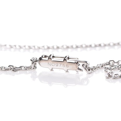 Cartier 18K White Gold Diamond Small Hearts and Symbols Pendant Necklace 5 of 6