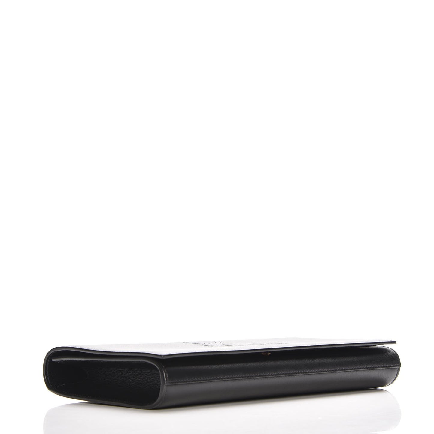 Calfskin Monogram Large Belle De Jour Clutch Black