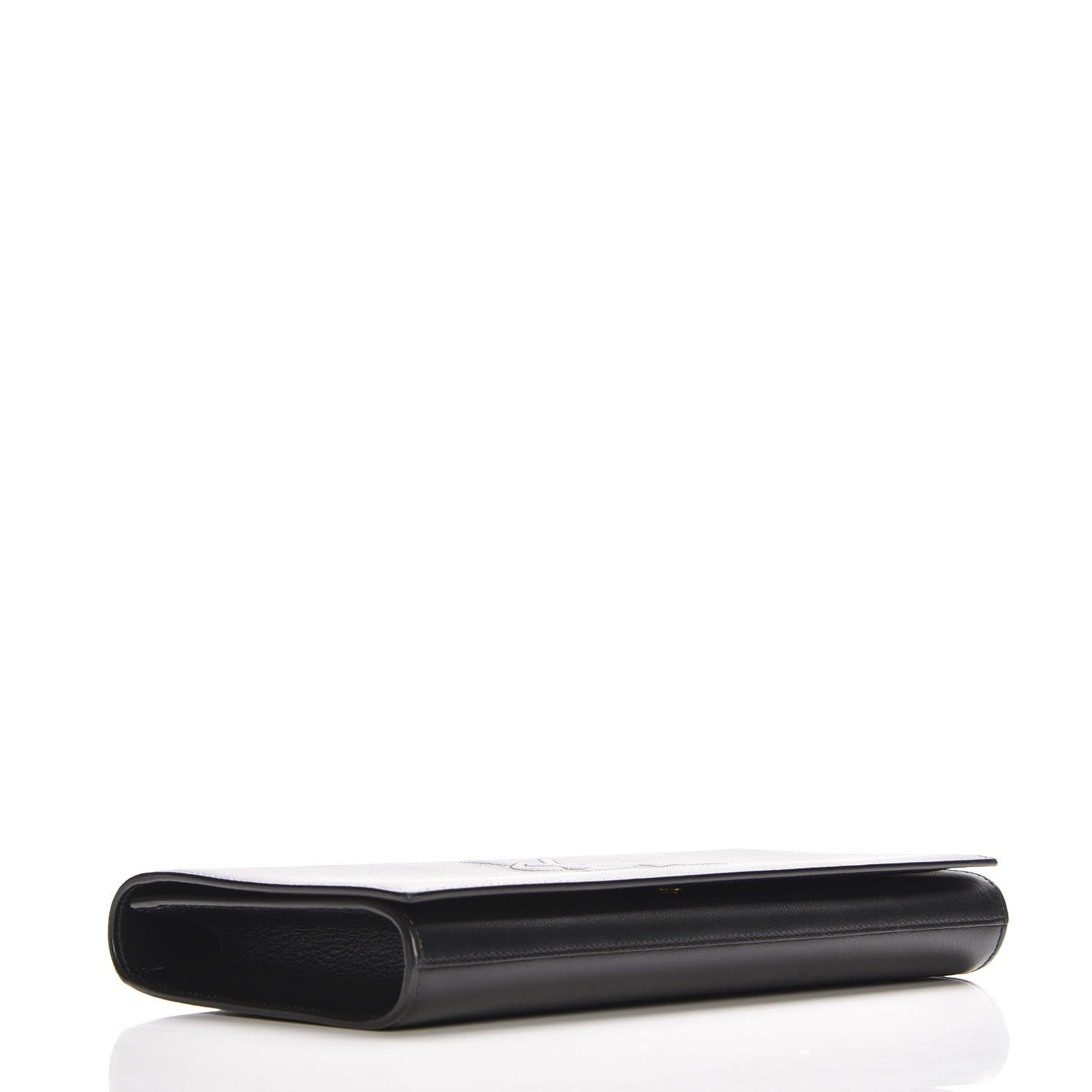 Saint Laurent Calfskin Monogram Large Belle De Jour Clutch Black 4 of 7