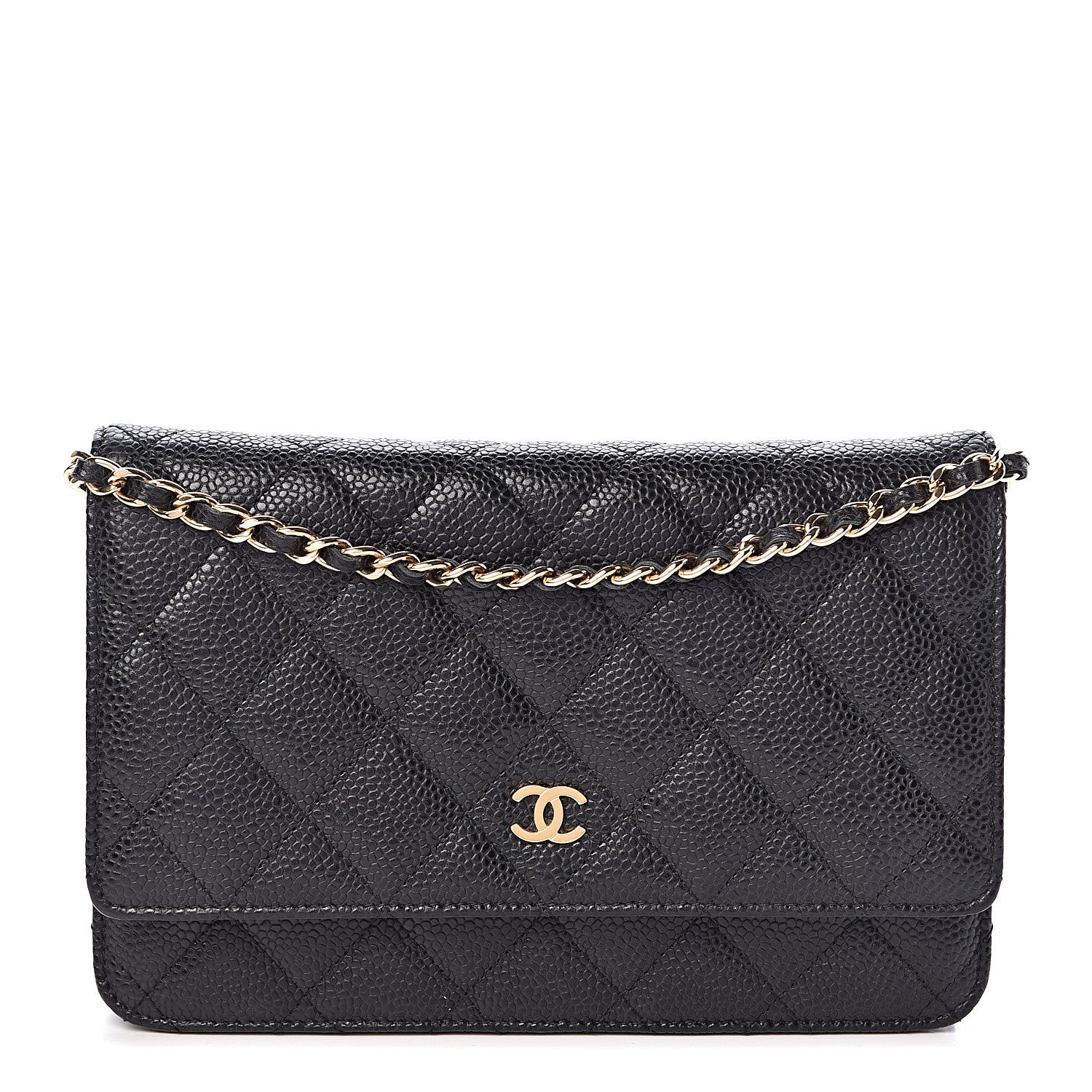 Chanel Caviar Quilted Wallet On Chain WOC Black 1 of 11