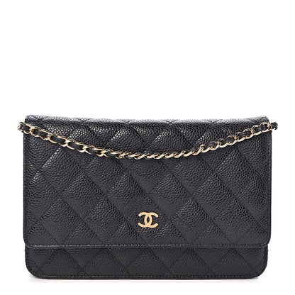 Chanel Caviar Quilted Wallet On Chain WOC Black 1 of 11