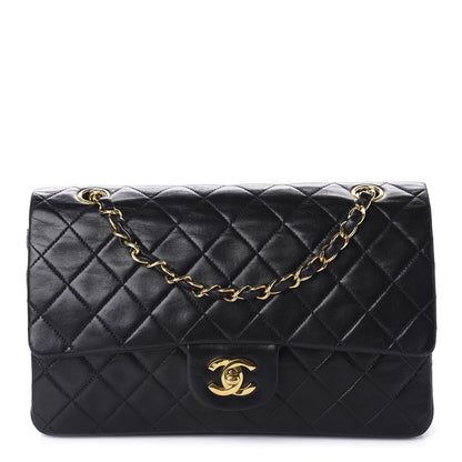 Chanel Lambskin Quilted Medium Double Flap Black 1 of 11