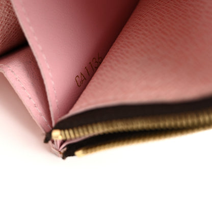 Louis Vuitton Damier Ebene Caissa Wallet Rose Ballerine 7 of 17