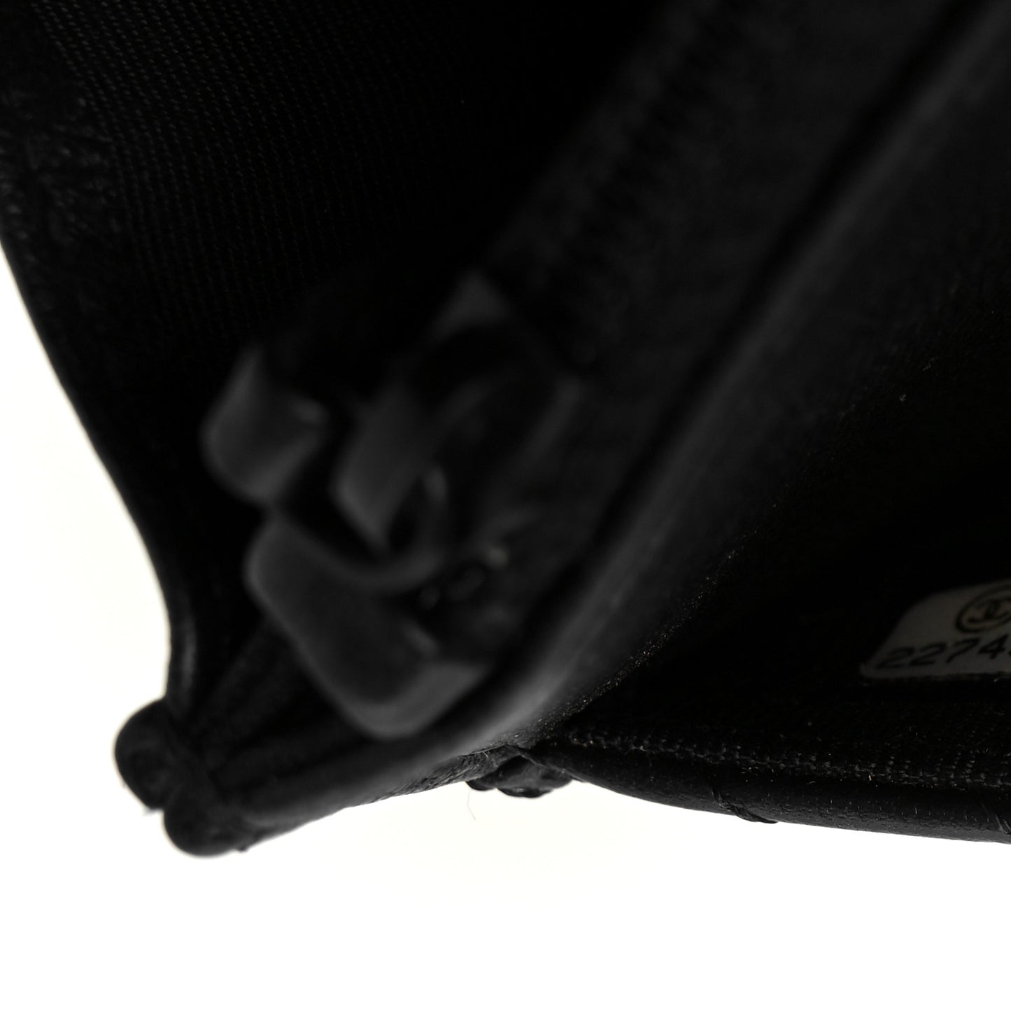 Sheepskin Chevron Reissue Wallet On Chain WOC So Black
