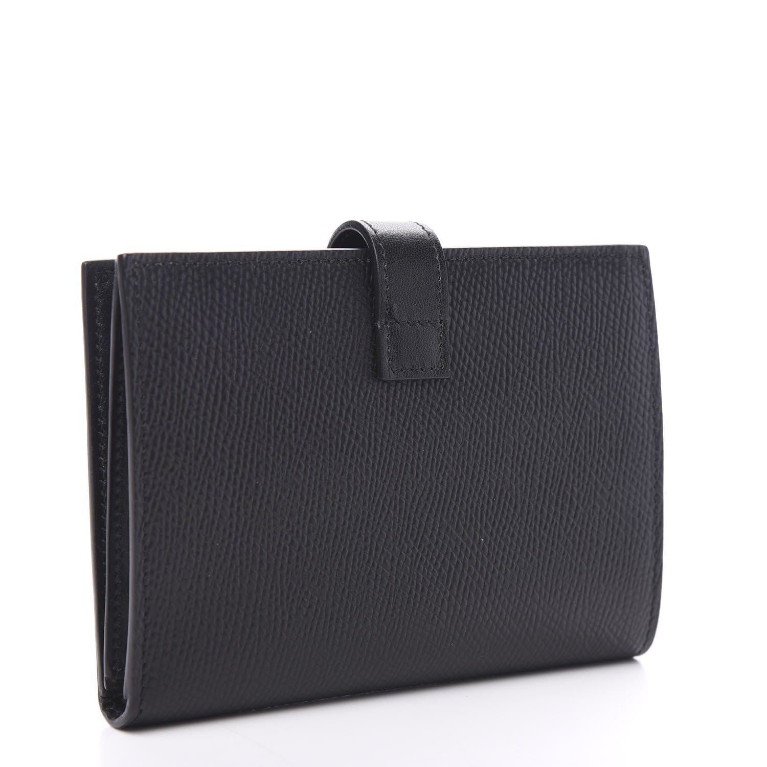 Celine Grained Calfskin Medium Multifunction Strap Wallet Black 2 of 6