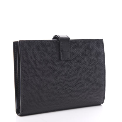 Celine Grained Calfskin Medium Multifunction Strap Wallet Black 2 of 6