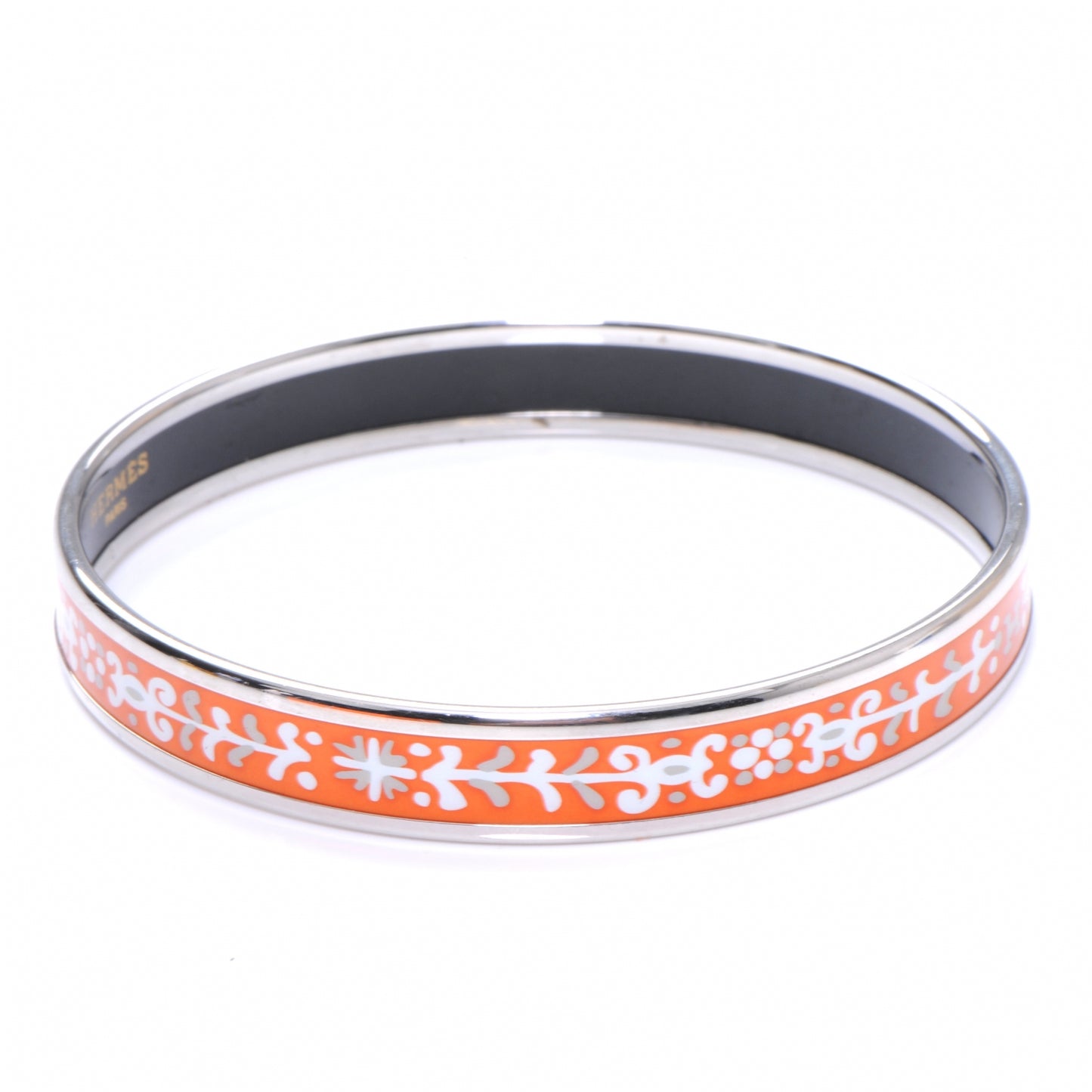 Enamel Narrow Printed Bracelet 70 Orange