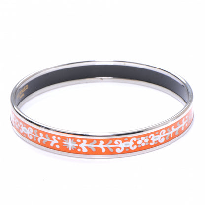 Hermes Enamel Narrow Printed Bracelet 70 Orange 5 of 6