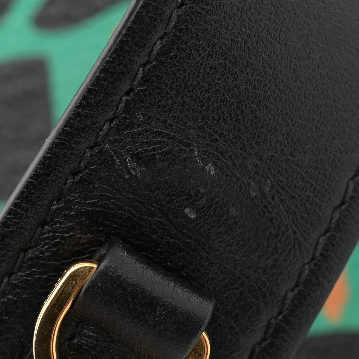 Prada Madras Floral Print Ribbon Bag Mango Black 13 of 17